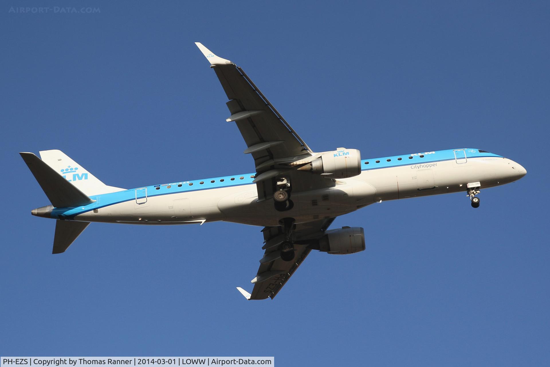 PH-EZS, 2010 Embraer 190LR (ERJ-190-100LR) C/N 19000380, KLM Emb190