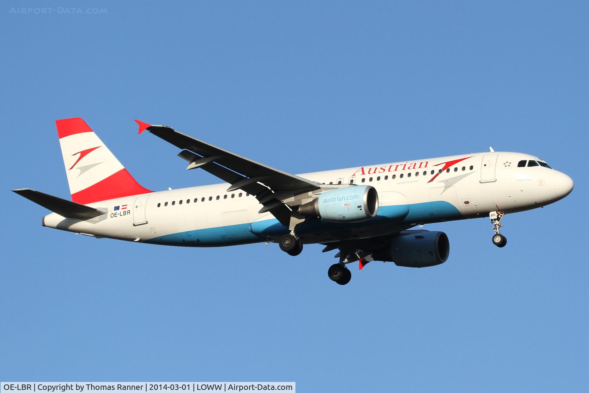 OE-LBR, 2000 Airbus A320-214 C/N 1150, Austrian A320