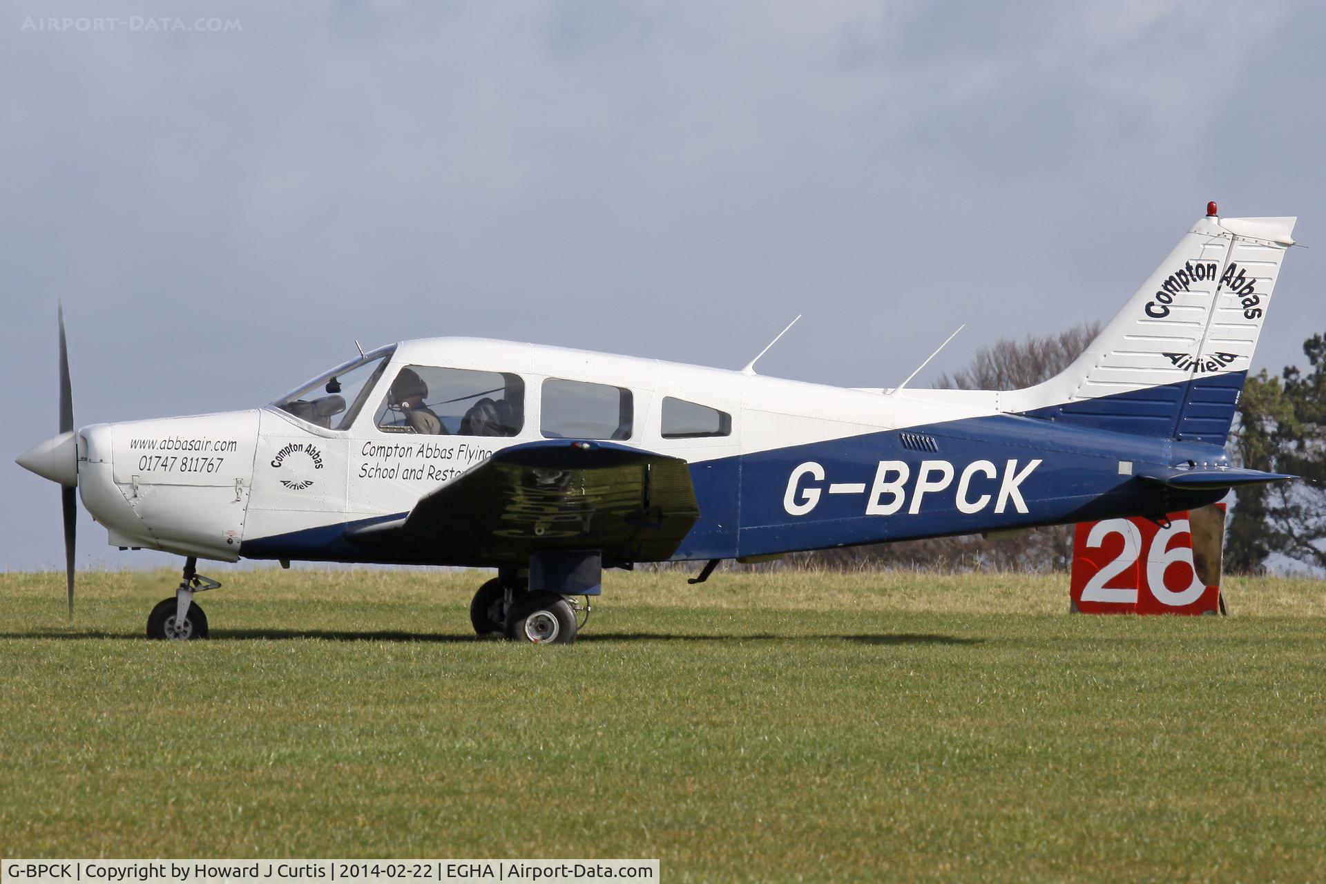 G-BPCK, 1980 Piper PA-28-161 Cherokee Warrior II C/N 28-8016279, The resident 'billboard' Piper.