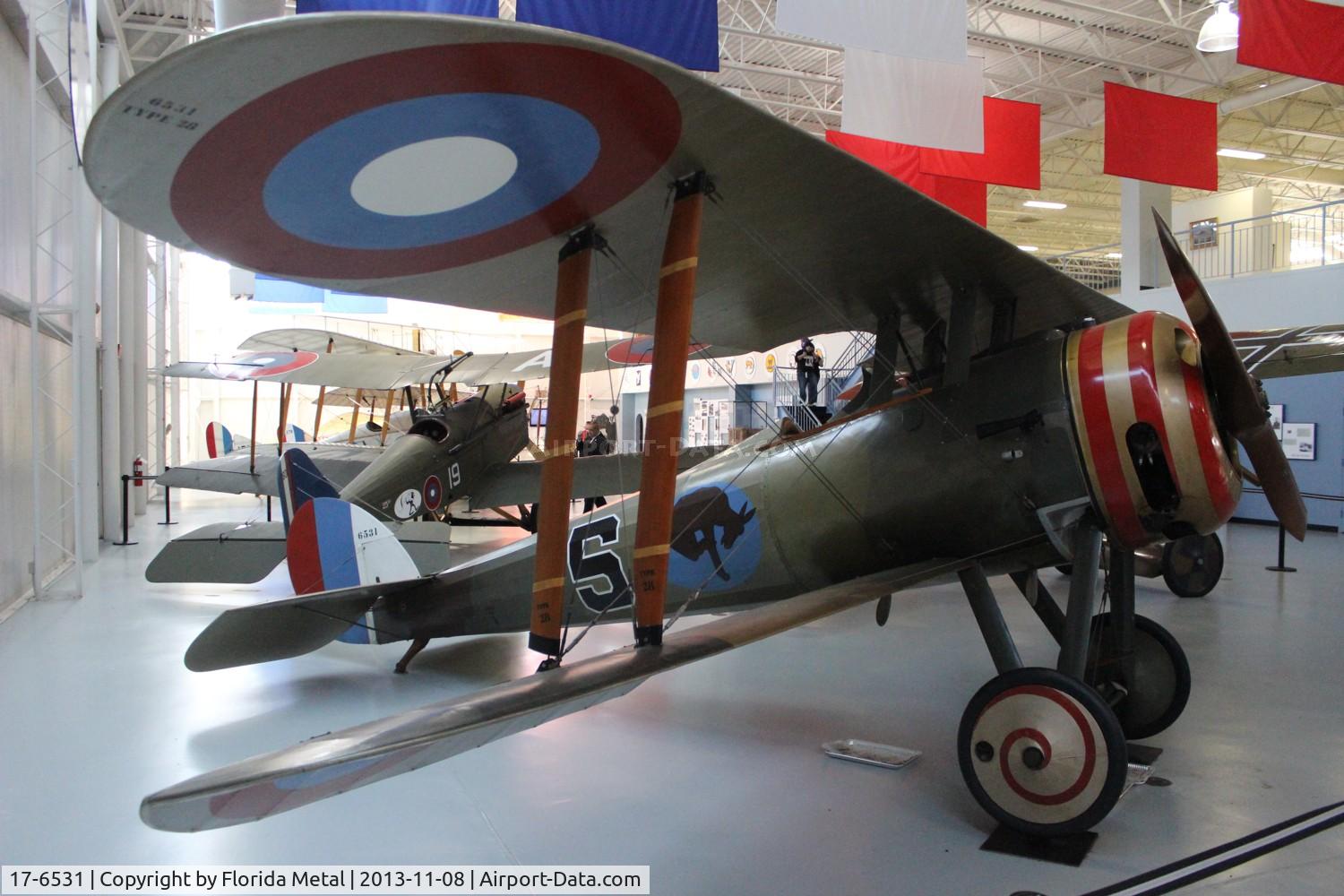 17-6531, 1918 Nieuport 28 C.1 C/N 6531, Nieuport 28C at the Army Aviation Museum Ft. Rucker Alabama