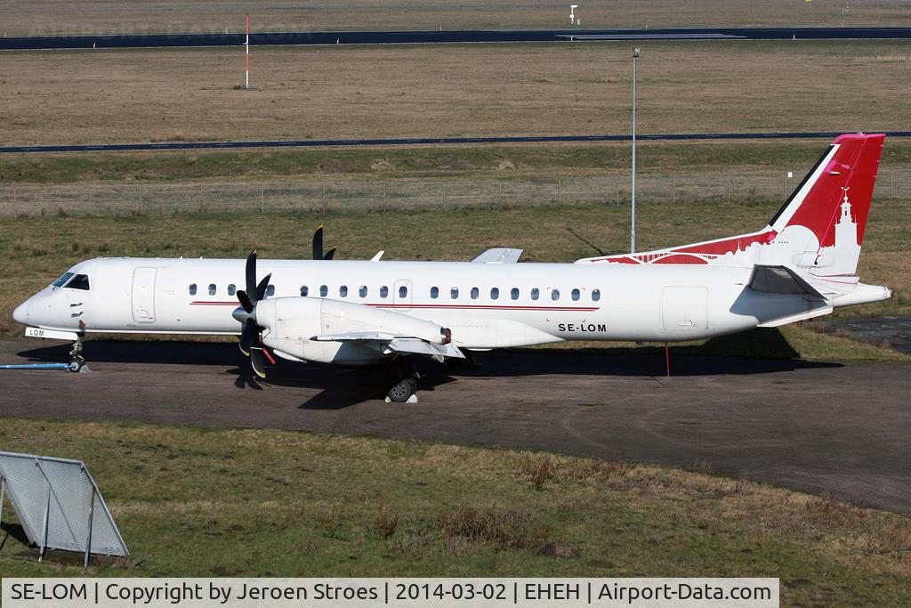 SE-LOM, 1996 Saab 2000 C/N 2000-035, seen at Eindhoven before it get a new paintjob