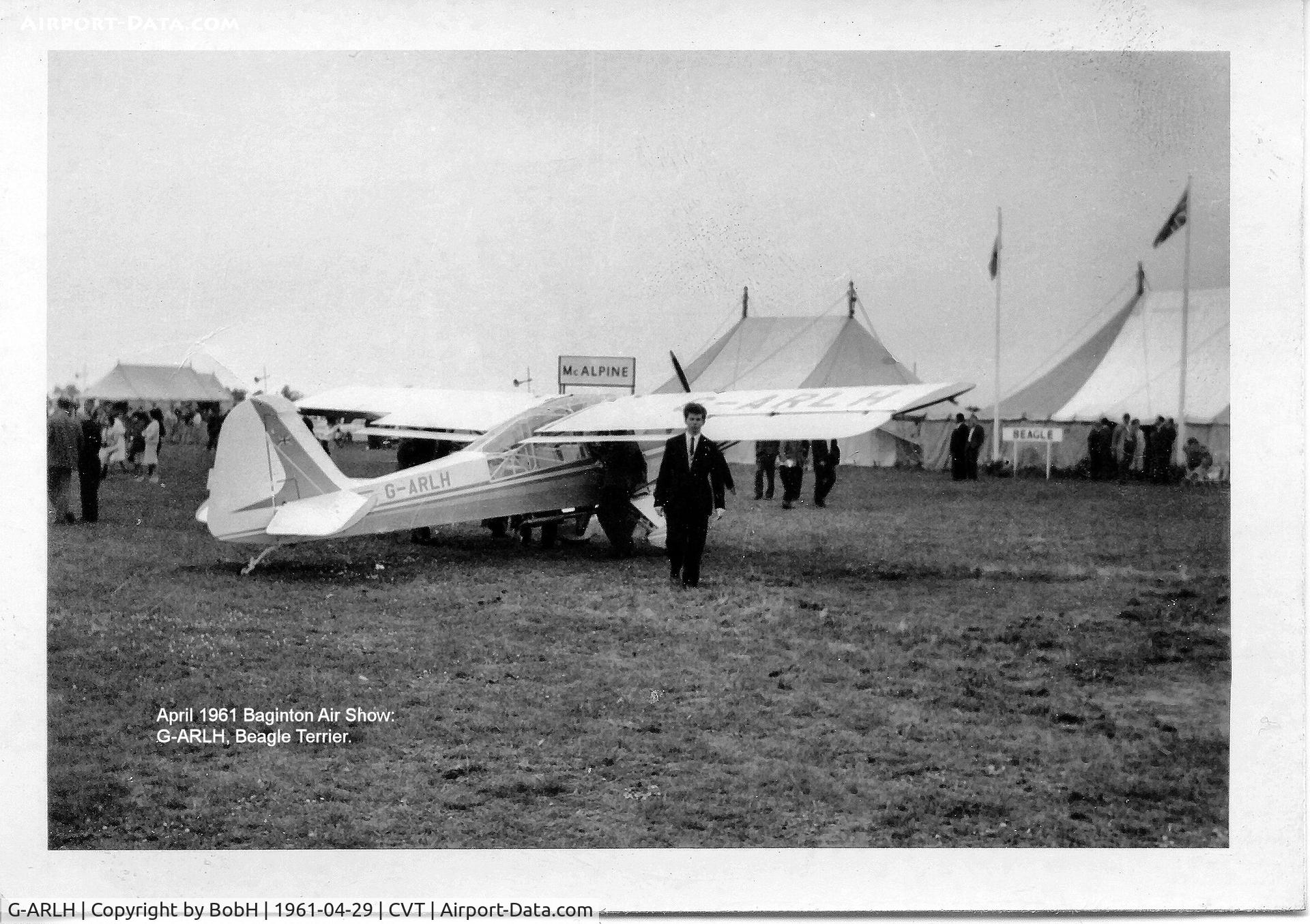 G-ARLH, Beagle A-61 Terrier 1 C/N B.3720, G-ARLH at Baginton Air Show, April 1961