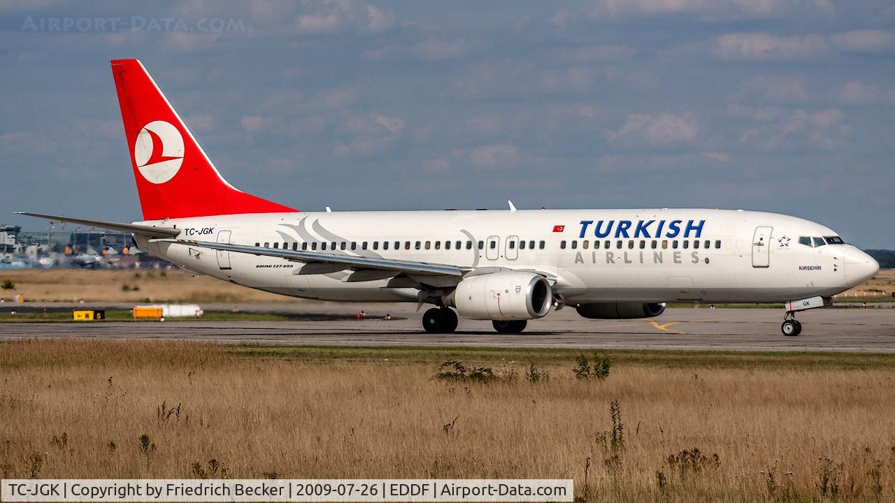 TC-JGK, 2006 Boeing 737-8F2 C/N 34409, departure via RW18W