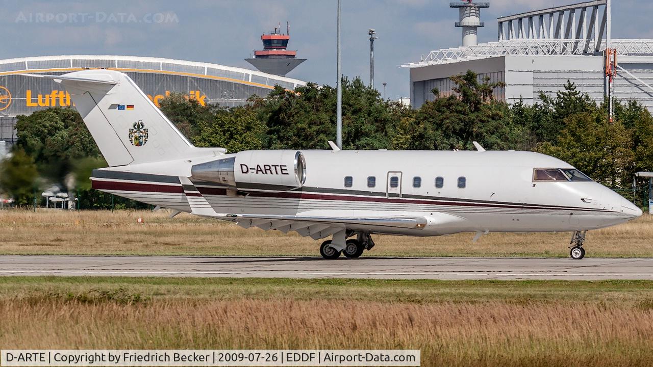 D-ARTE, 1989 Canadair Challenger 601-3A (CL-600-2B16) C/N 5060, departure via RW18W