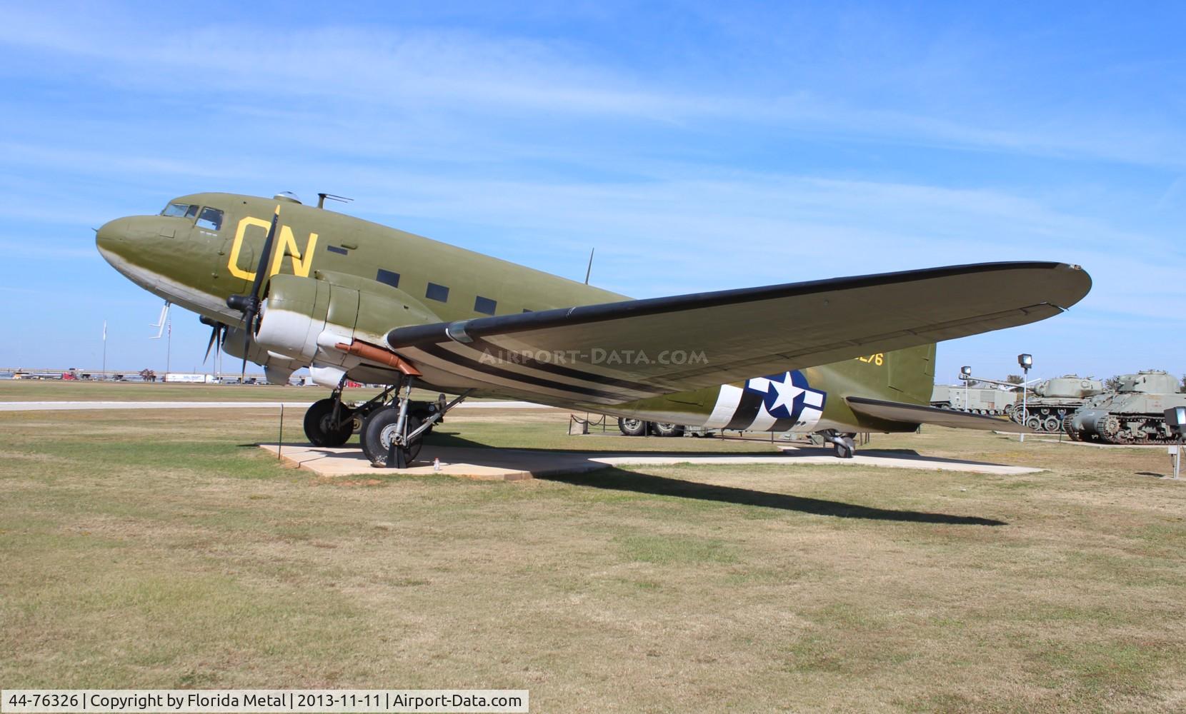 44-76326, 1944 Douglas VC-47D-25-DK Skytrain C/N 32658, VC-47D at Battleship Alabama museum