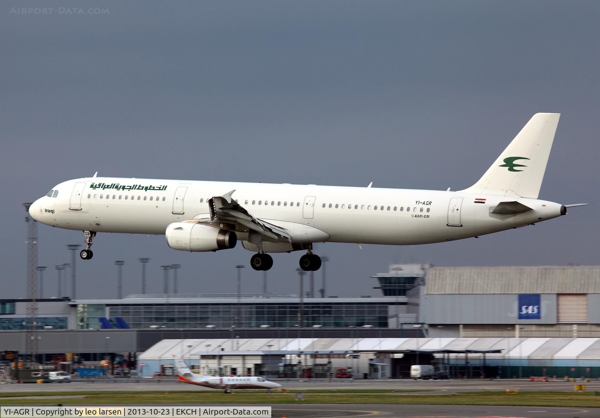 YI-AGR, 2010 Airbus A321-231 C/N 4067, Copenhagen Kastrup 23.10.13