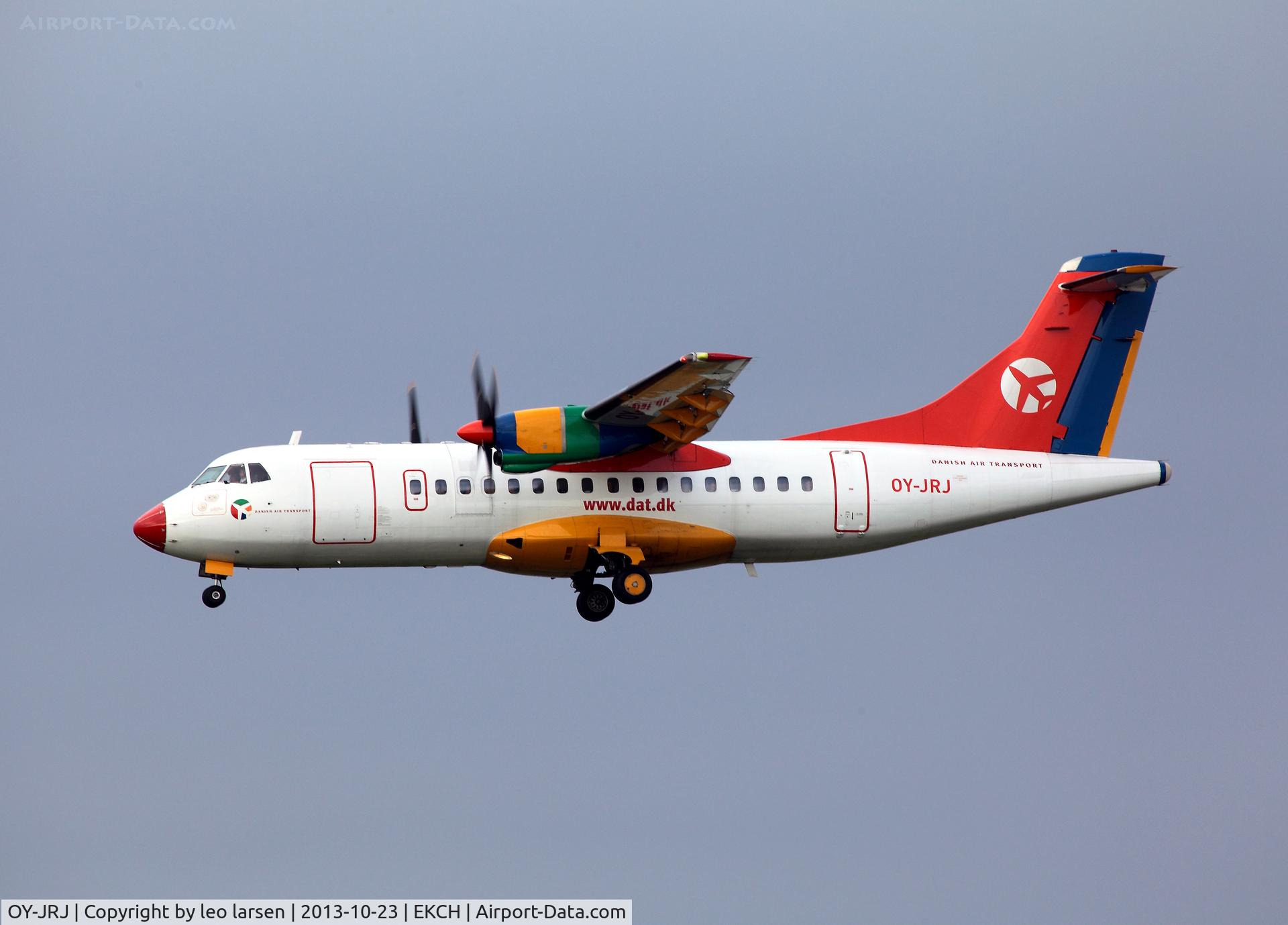 OY-JRJ, 1987 ATR 42-320 C/N 036, Copenhagn Kastrup APP to R-22L 23.10.13