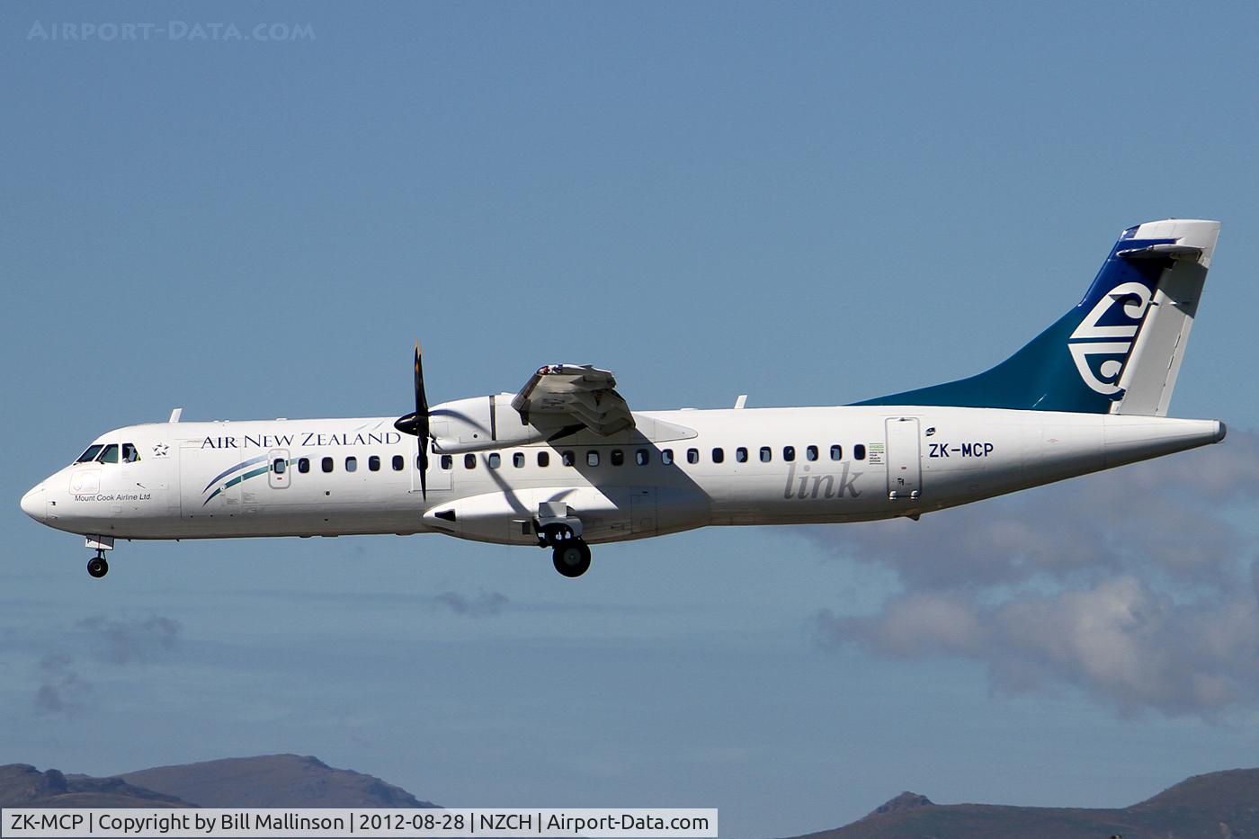 ZK-MCP, 2000 ATR 72-212A C/N 630, grey rudder