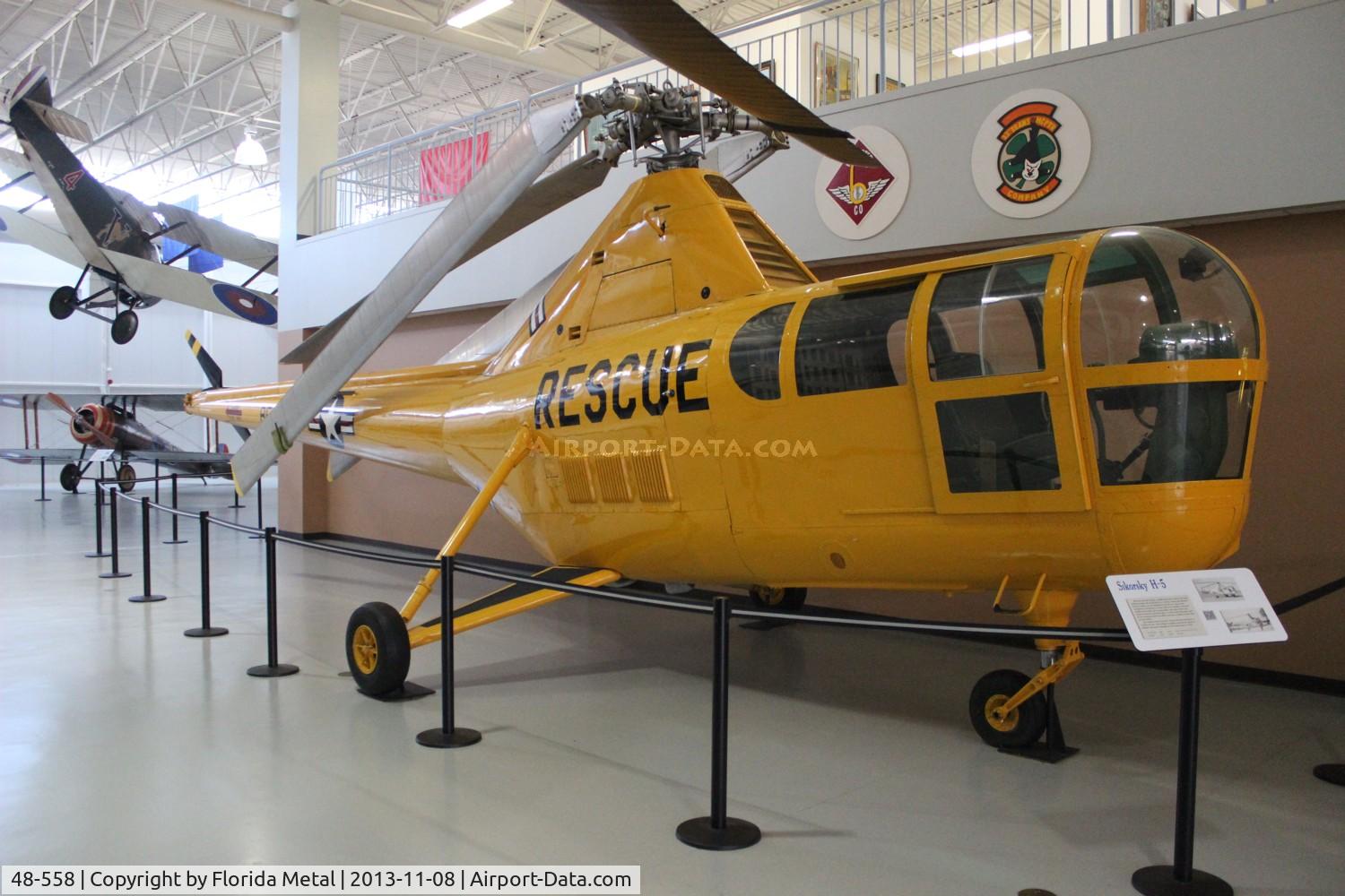 48-558, 1948 Sikorsky H-5G C/N 51-151, H-5G Dragonfly at Ft. Rucker Alabama Army Aviation Museum