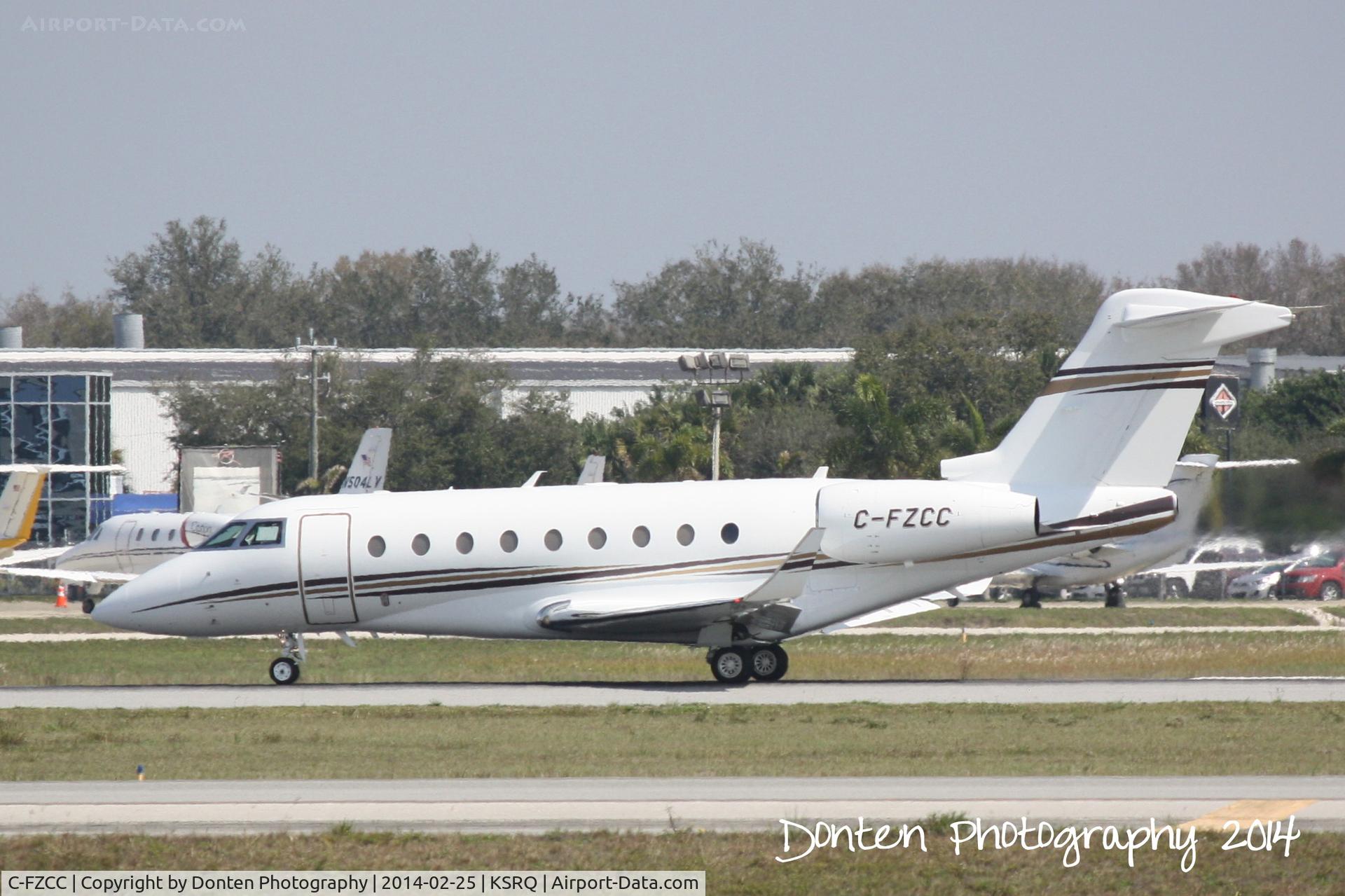C-FZCC, 2012 Israel Aircraft Industries Gulfstream G280 C/N 2009, Gulfstream G-280 (C-FZCC) departs Sarasota-Bradenton International Airport
