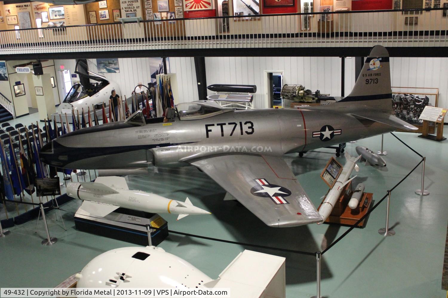 49-432, 1949 Lockheed F-80C-10-LO Shooting Star C/N 080-2176, F-80C Shooting Star at USAF Armament Museum