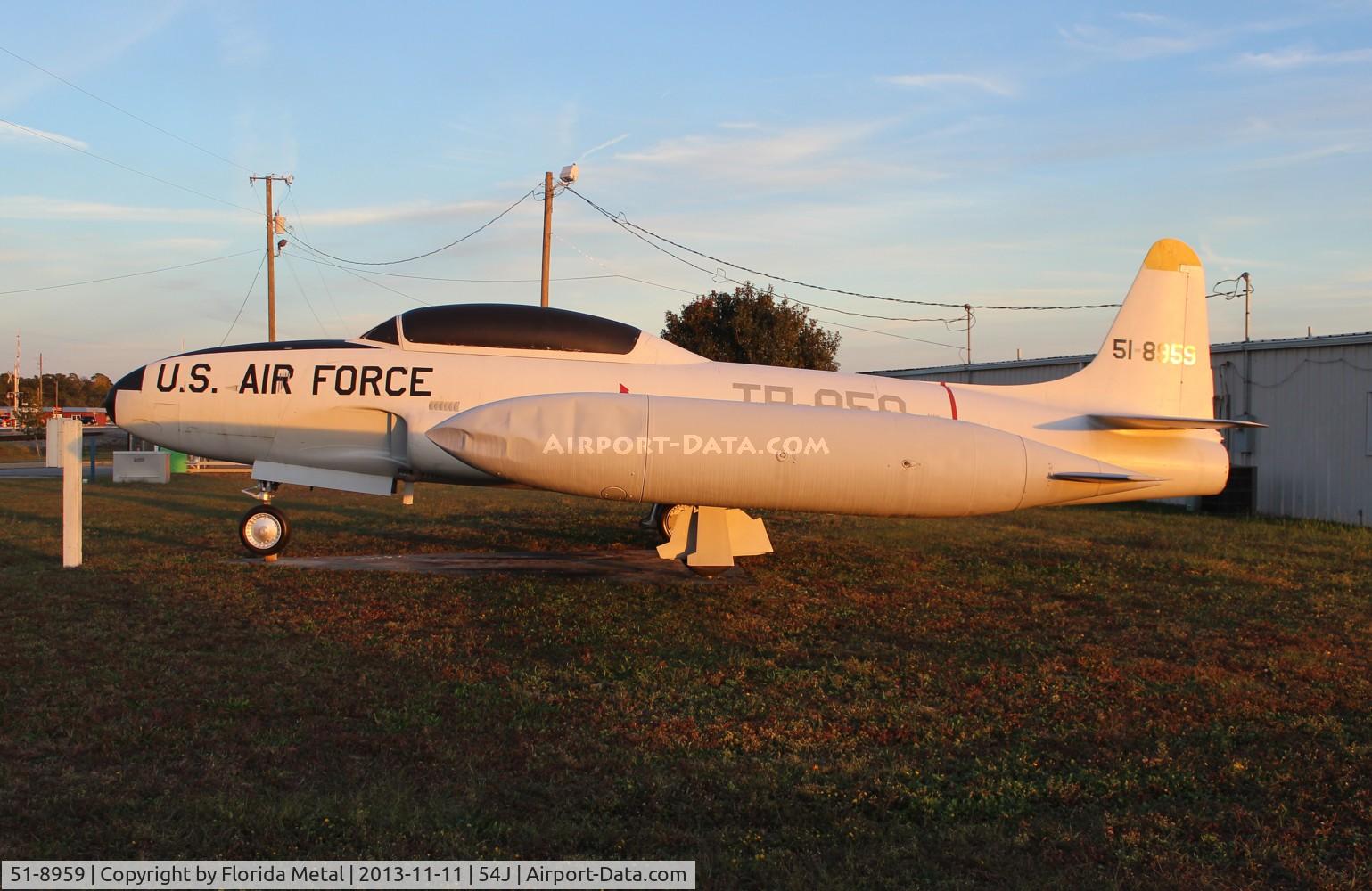 51-8959, 1951 Lockheed T-33A Shooting Star C/N 580-6743, T-33A Shooting Star