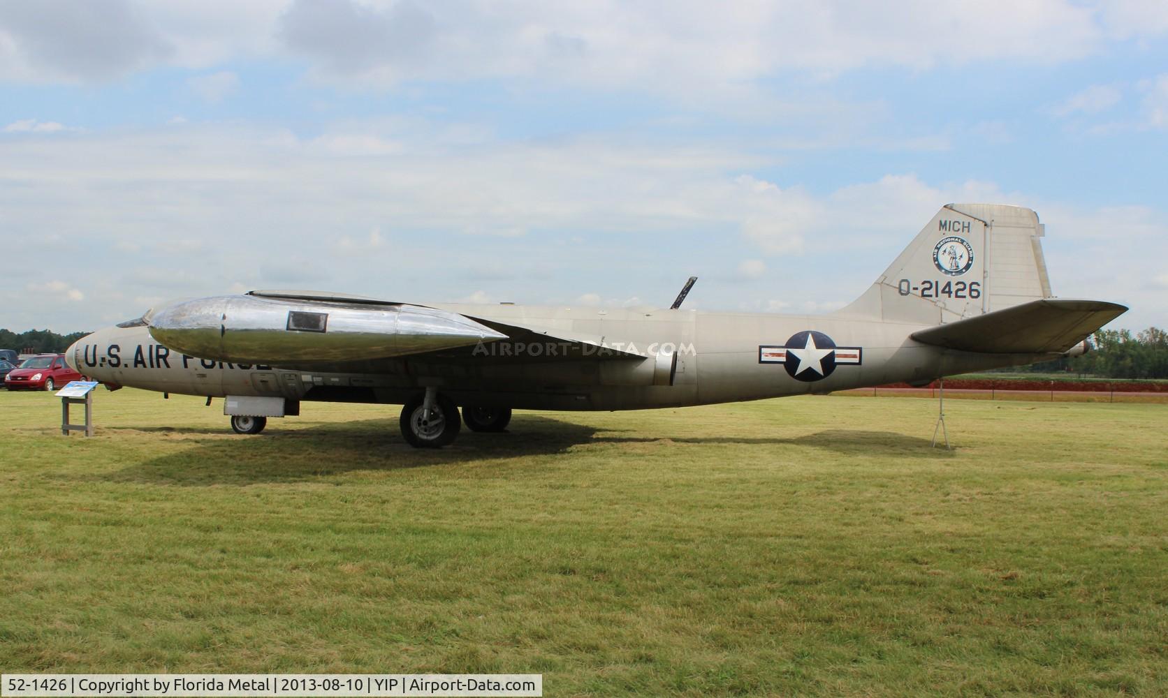 52-1426, 1952 Martin RB-57A Canberra C/N 009, Martin RB-57A Canberra