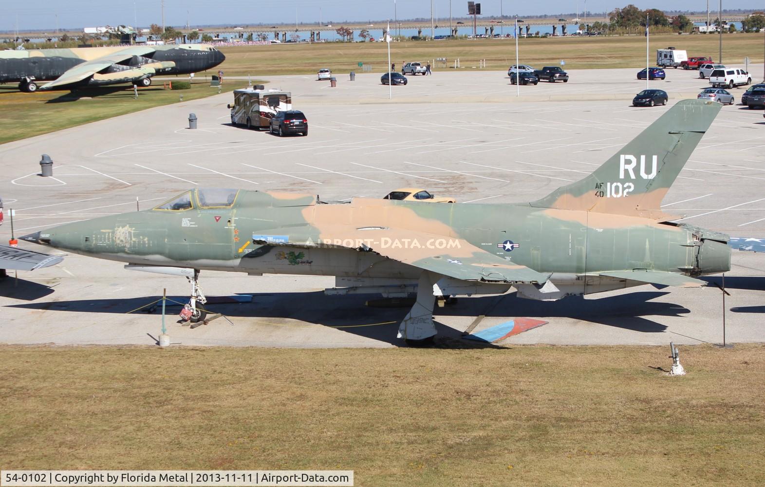 54-0102, 1957 Republic F-105B Thunderchief C/N B.5, F-105 Thunderchief at Battleship Alabama