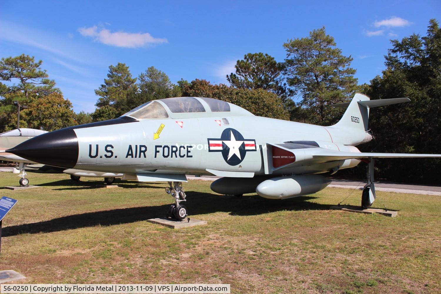 56-0250, 1956 McDonnell F-101B-55-MC Voodoo C/N 238, F-101 Voodoo at USAF Armament Museum