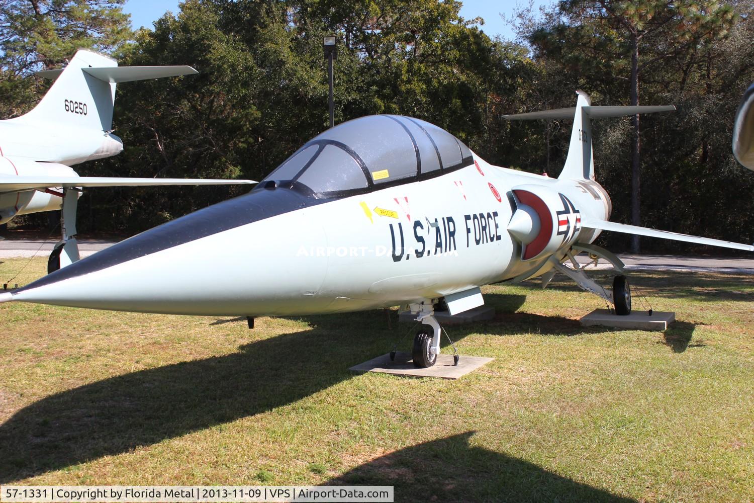 57-1331, Lockheed F-104D Starfighter C/N 483-5043, F-104 Starfighter at USAF Armament Museum