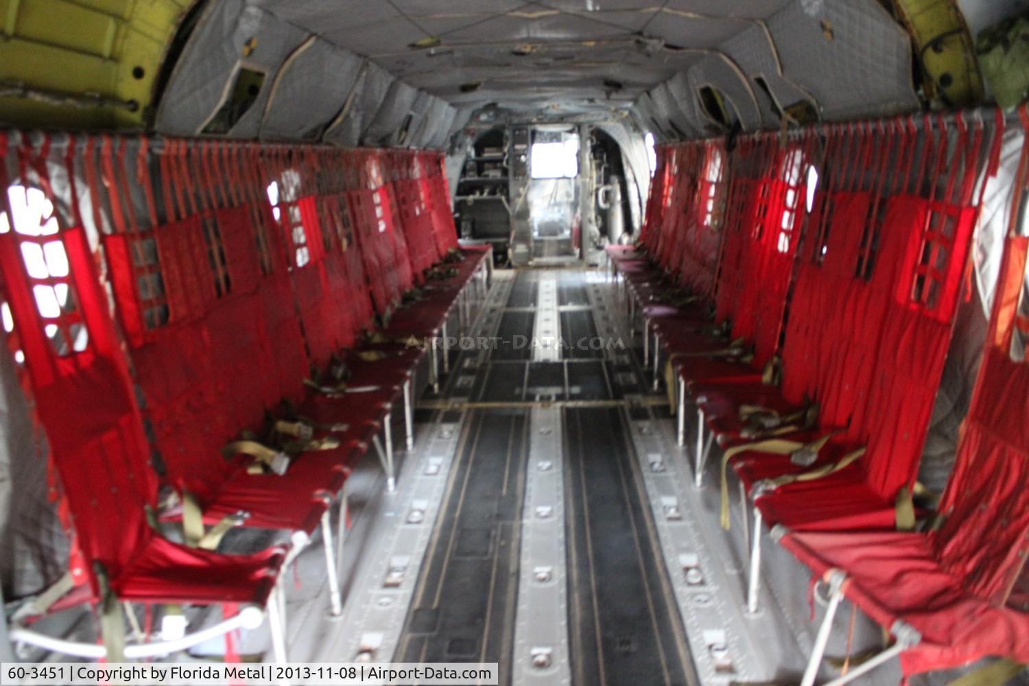 60-3451, 1961 Boeing Vertol CH-47A Chinook C/N B.010, CH-47 Interior
