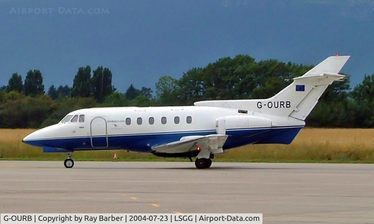 G-OURB, 1979 British Aerospace HS.125 Series 700B C/N 257054, G-OURB   Hawker-Siddeley HS.125/700B [257054] (Bookajet.com) Geneva~HB 23/07/2004