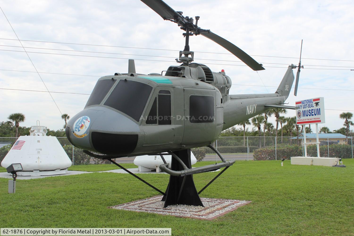 62-1876, 1962 Bell UH-1B Iroquois C/N 396, UH-1B at Navy Seal museum Ft. Pierce