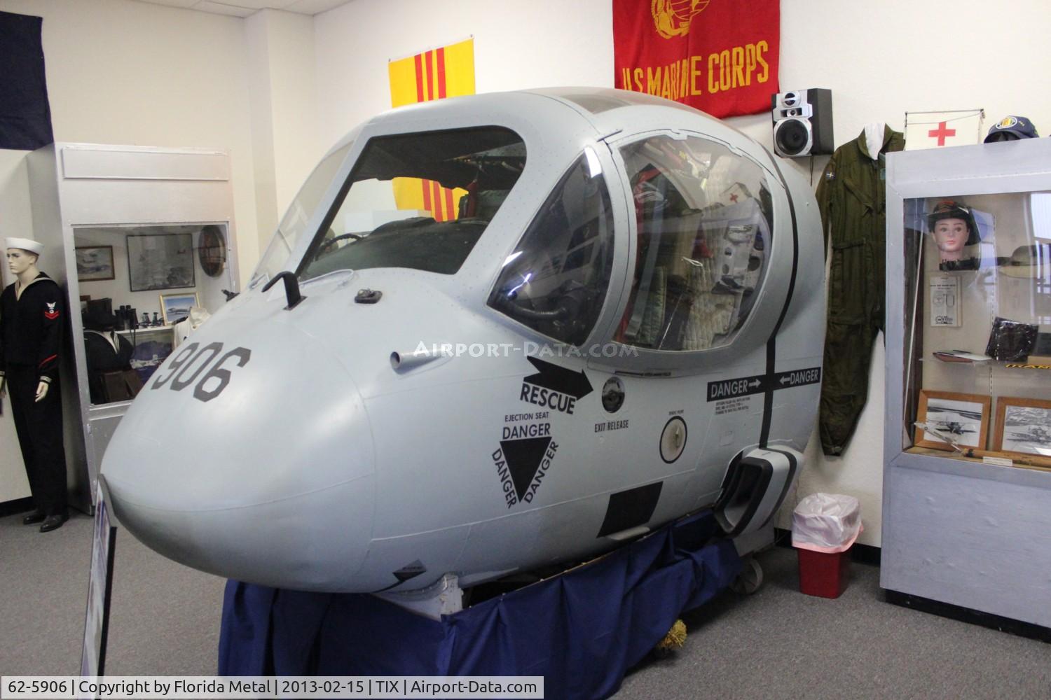 62-5906, 1962 Grumman OV-1B Mohawk C/N 65B, Nose section of OV-1B at Valiant Air Command Museum