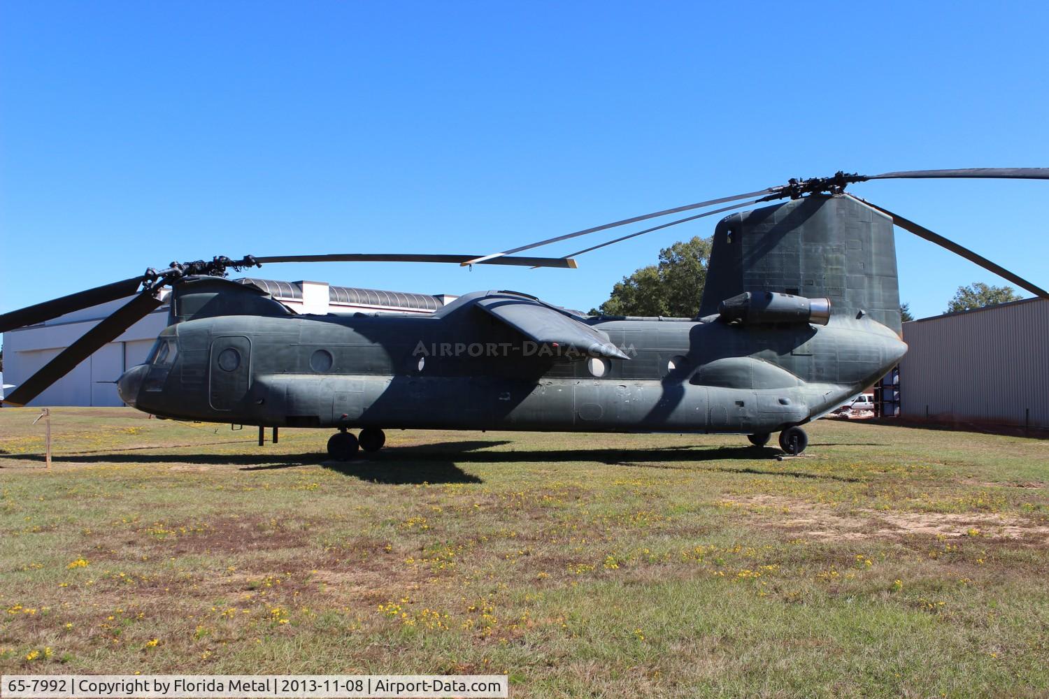 65-7992, 1965 Boeing Vertol CH-47A Chinook C/N B.164, CH-47A Chinook special test helicopter with wing at Ft. Rucker