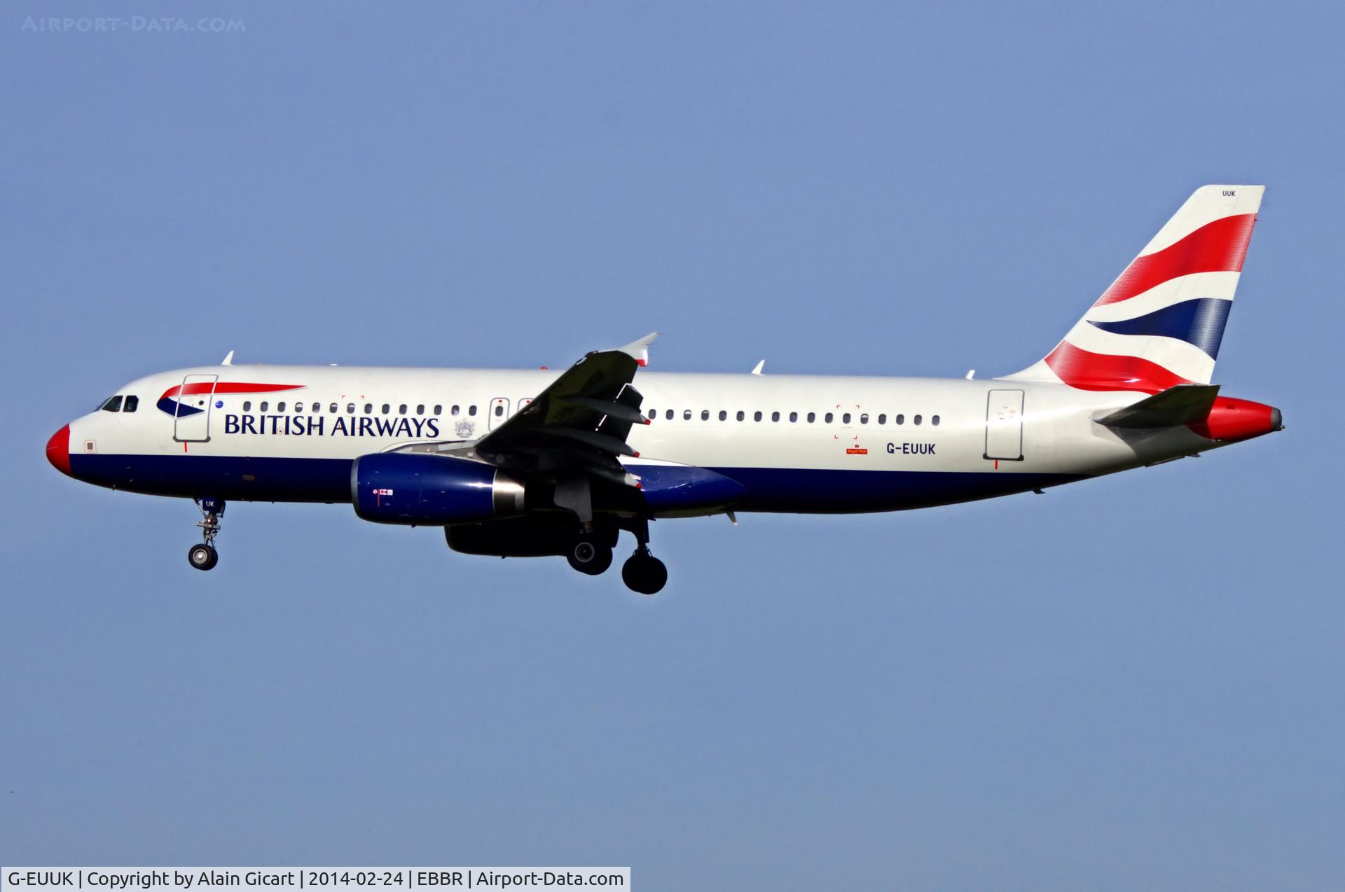 G-EUUK, 2002 Airbus A320-232 C/N 1899, Red nose