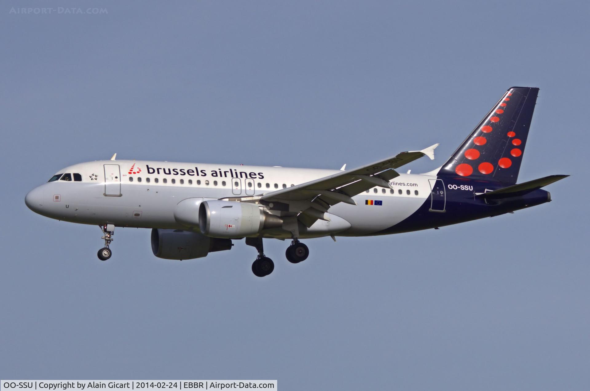 OO-SSU, 2004 Airbus A319-111 C/N 2230, Landing