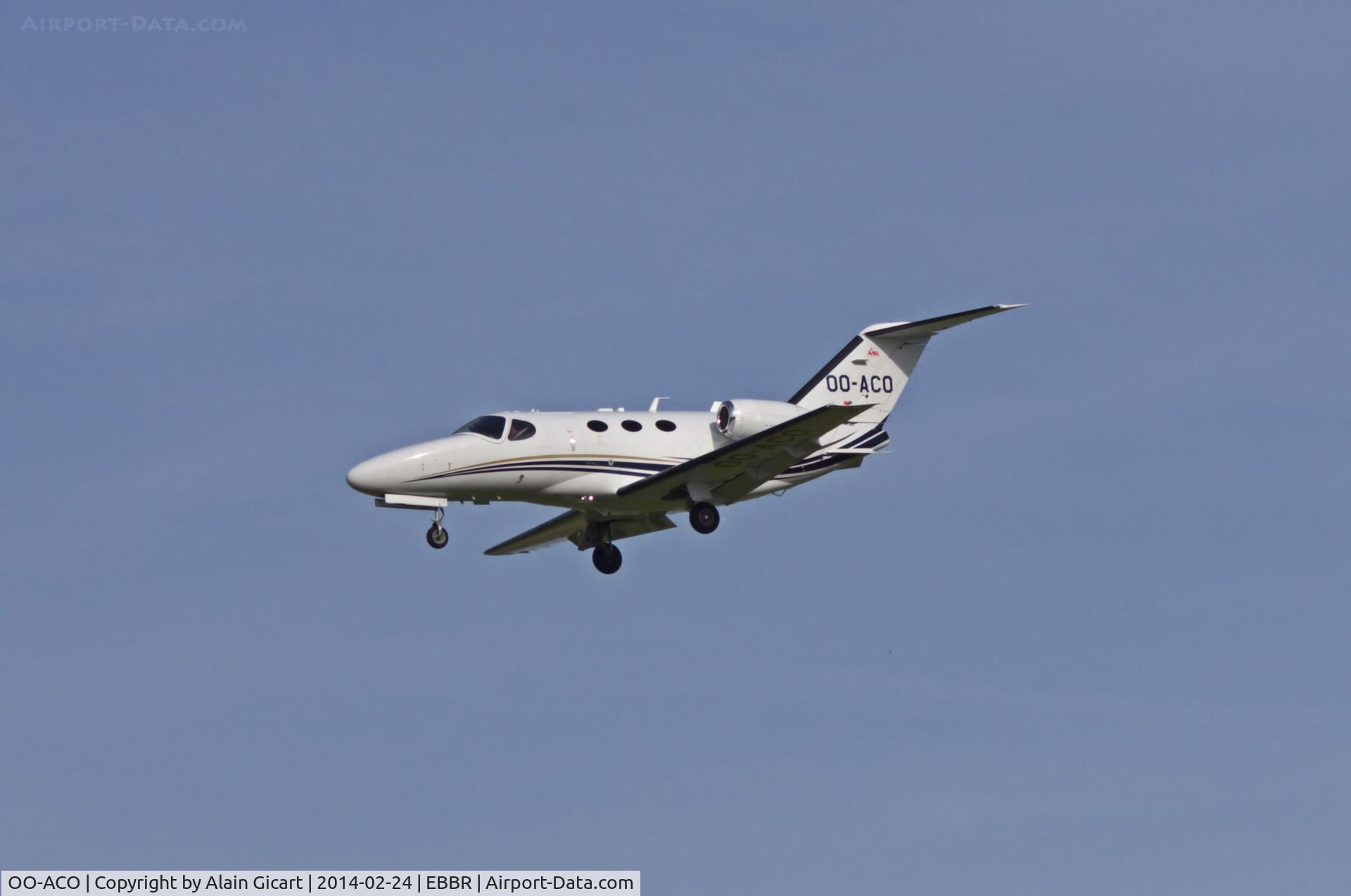OO-ACO, 2009 Cessna 510 Citation Mustang Citation Mustang C/N 510-0260, Landing