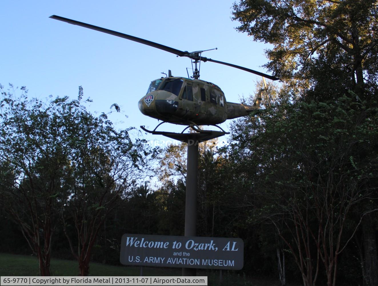 65-9770, 1965 Bell UH-1H Iroquois C/N 4814, UH-1H in Ozark Alabama
