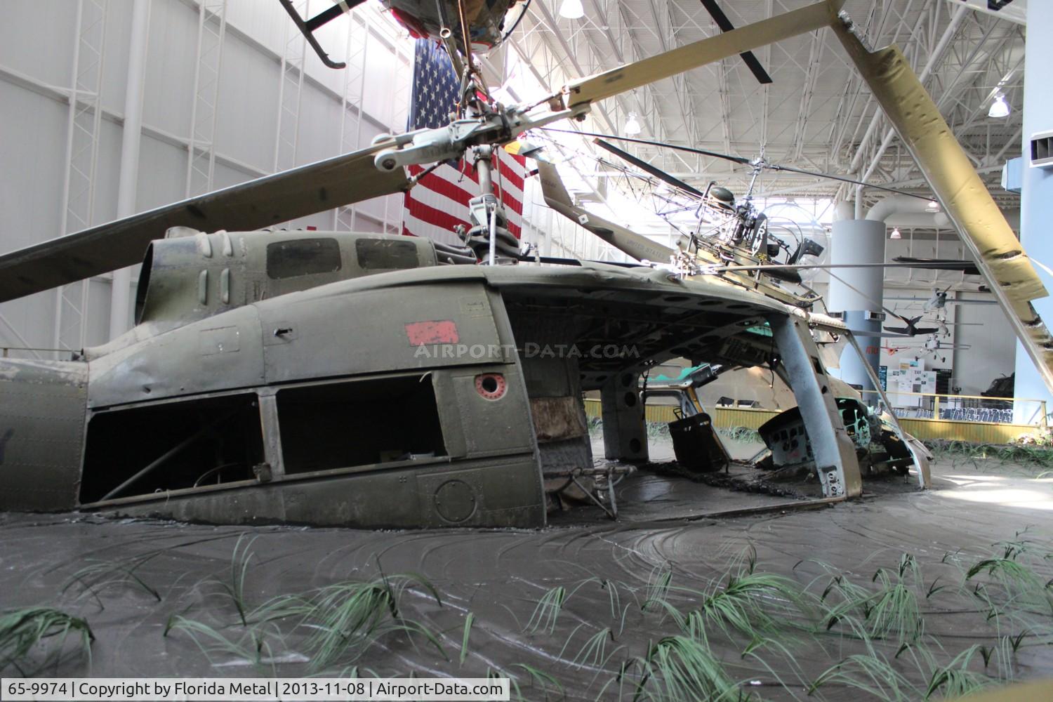 65-9974, 1965 Bell UH-1D Iroquois C/N 5018, Huey crash scene at Army Aviation Museum