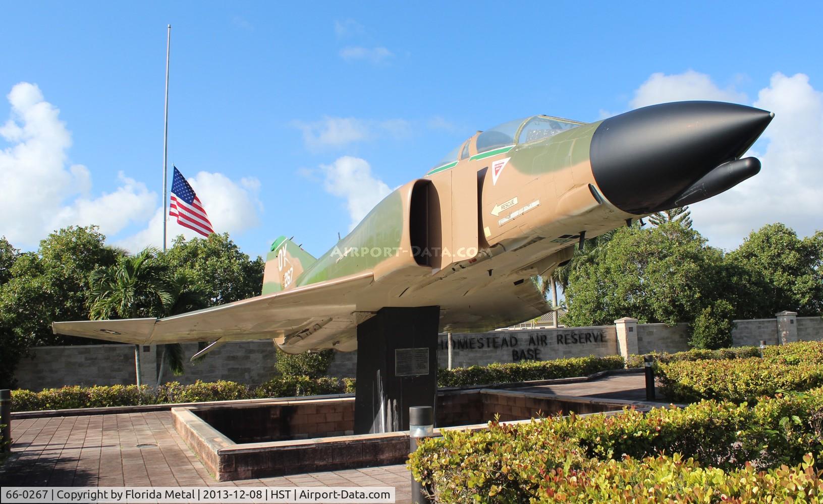 66-0267, 1966 McDonnell F-4D Phantom II C/N 1933, Gate Guard for Homestead Air Reserve Base Florida
