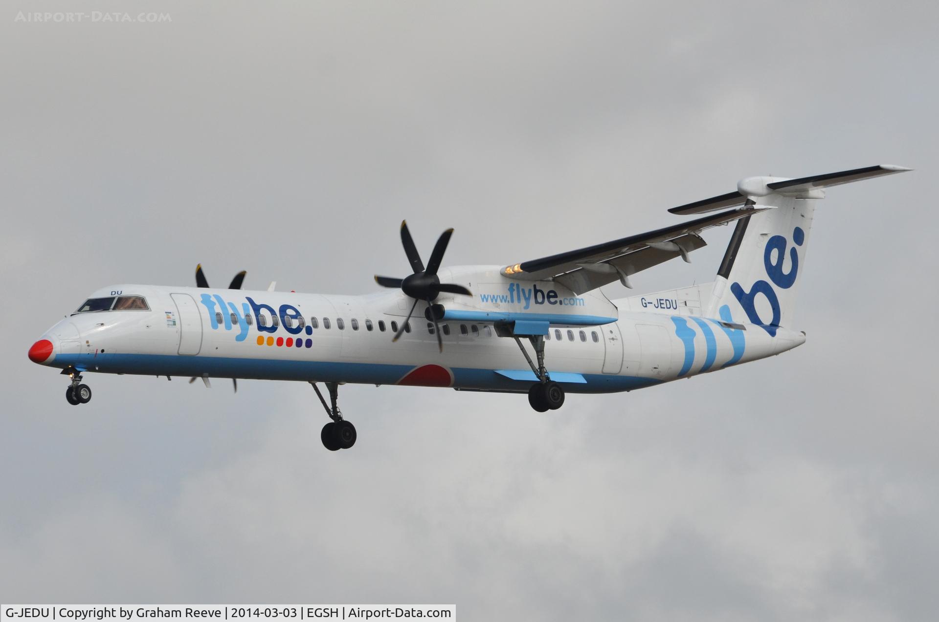 G-JEDU, 2004 De Havilland Canada DHC-8-402Q Dash 8 C/N 4089, To celebrate 