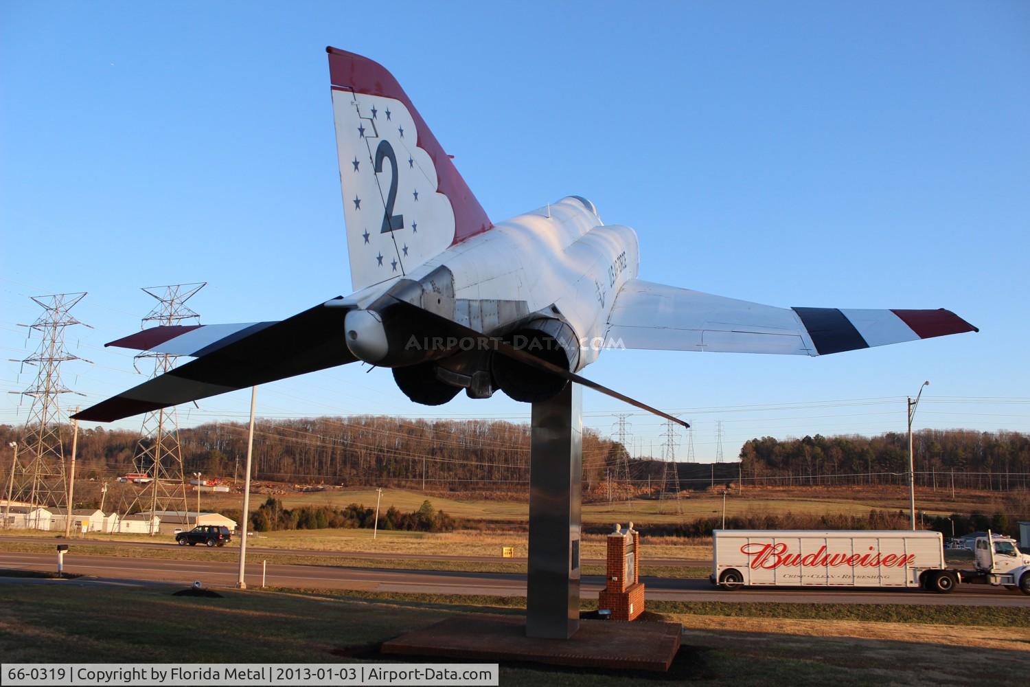 66-0319, 1966 McDonnell F-4E Phantom II C/N 2557, F-4E Phantom II in front of a VFW Hall southwest of Knoxville Tenn