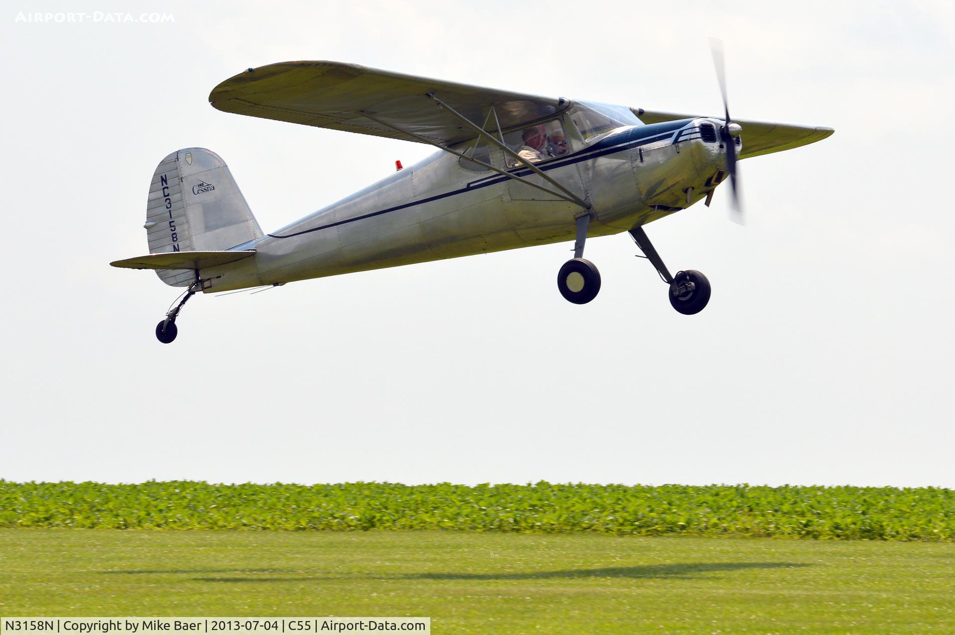 N3158N, 1947 Cessna 140 C/N 13416, N3158N @ C55