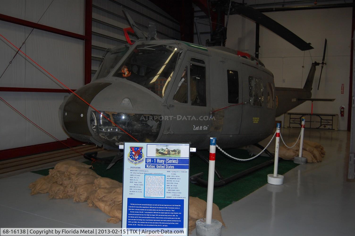 68-16138, 1968 Bell UH-1V Iroquois C/N 10797, UH-1V at Valiant Air Command