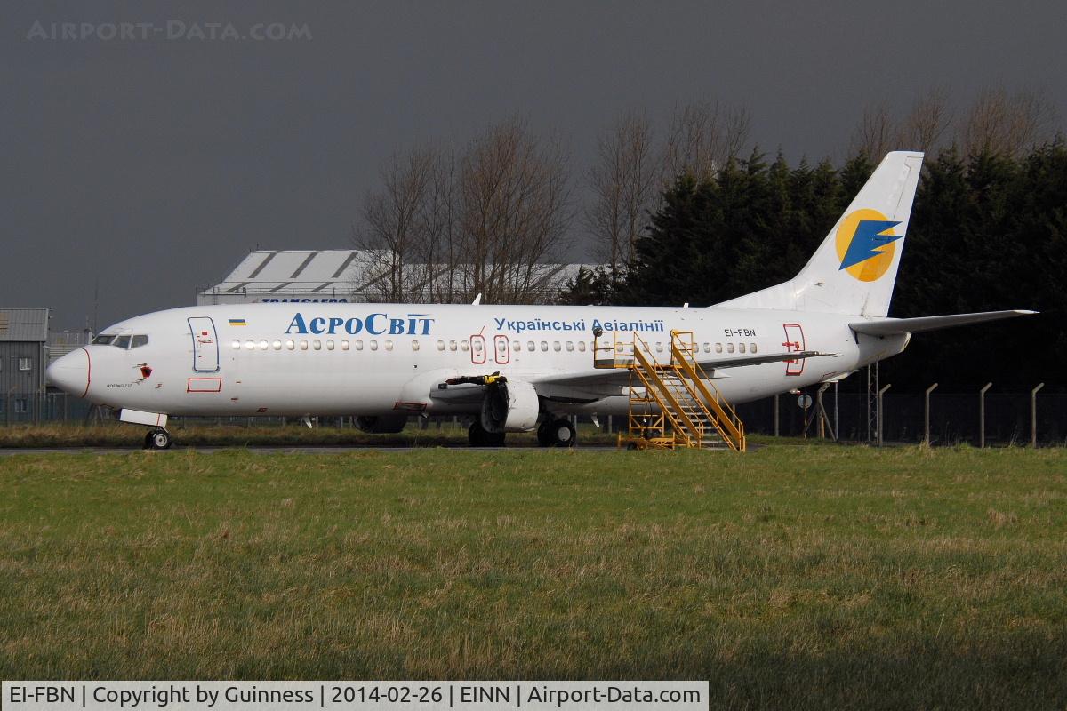 EI-FBN, 1993 Boeing 737-4Q8 C/N 26290/2482, in long term storage at Shannon.