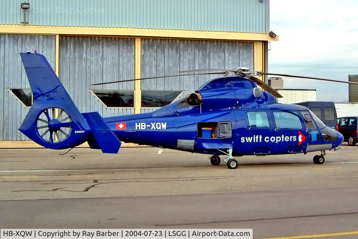 HB-XQW, 1990 Aérospatiale AS-365N-2 Dauphin C/N 6350, Aerospatiale AS.365N1 Dauphin [6350] (Swift Copters) Geneva~HB 23/07/2004