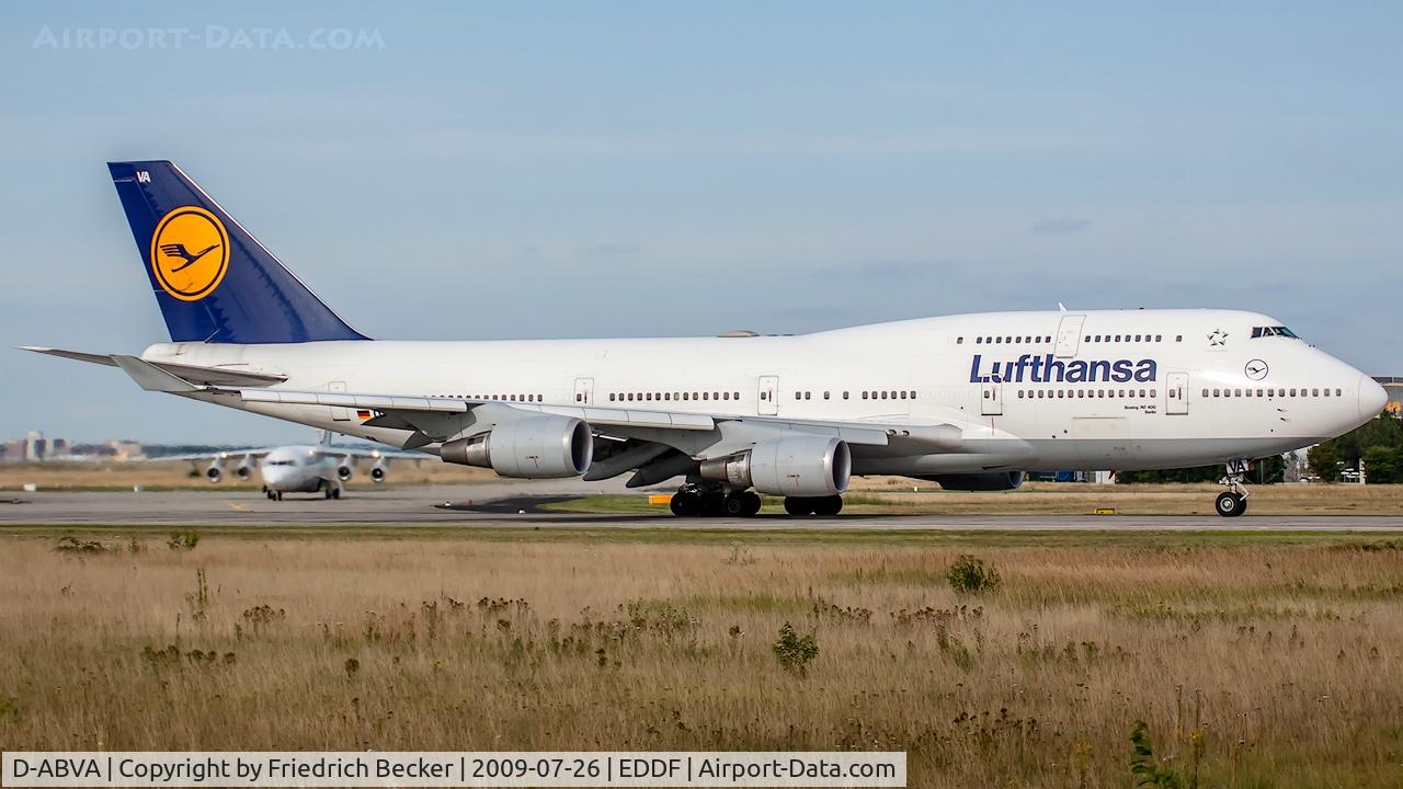 D-ABVA, 1989 Boeing 747-430 C/N 23816, departure via RW18W