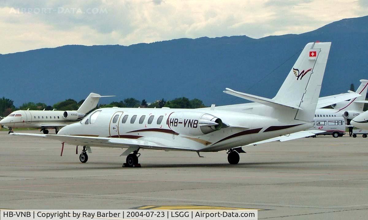 HB-VNB, 1994 Cessna 560 Citation Ultra C/N 560-0271, Cessna Citation Ultra [560-0271] Geneva~HB 23/07/2004