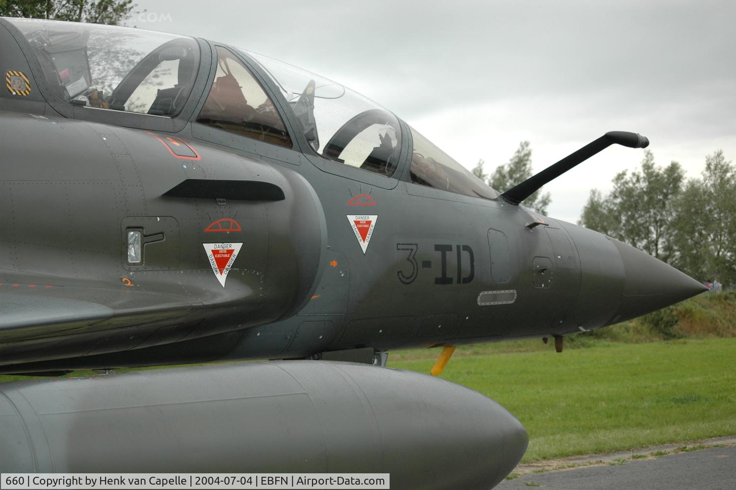 660, Dassault Mirage 2000D C/N 534, Mirage 2000D of the Armee de l' Air at Koksijde Air Base, Belgium.