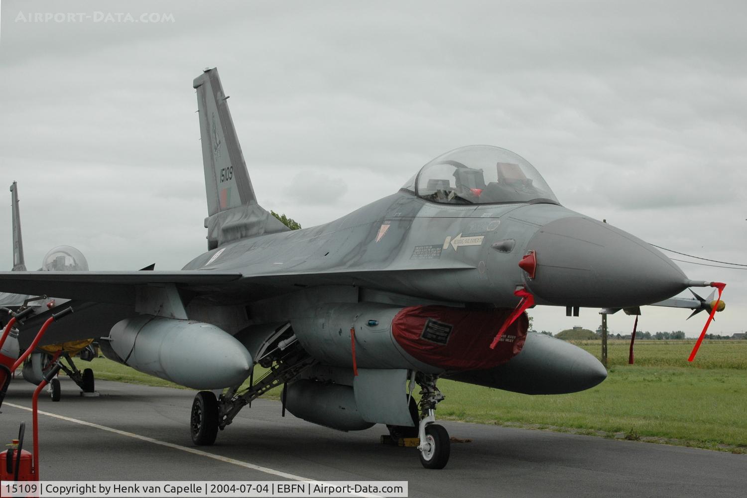 15109, Lockheed F-16A Fighting Falcon C/N AA-09, Portuguese Air Force F-16A at Koksijde Air Base, Belgium