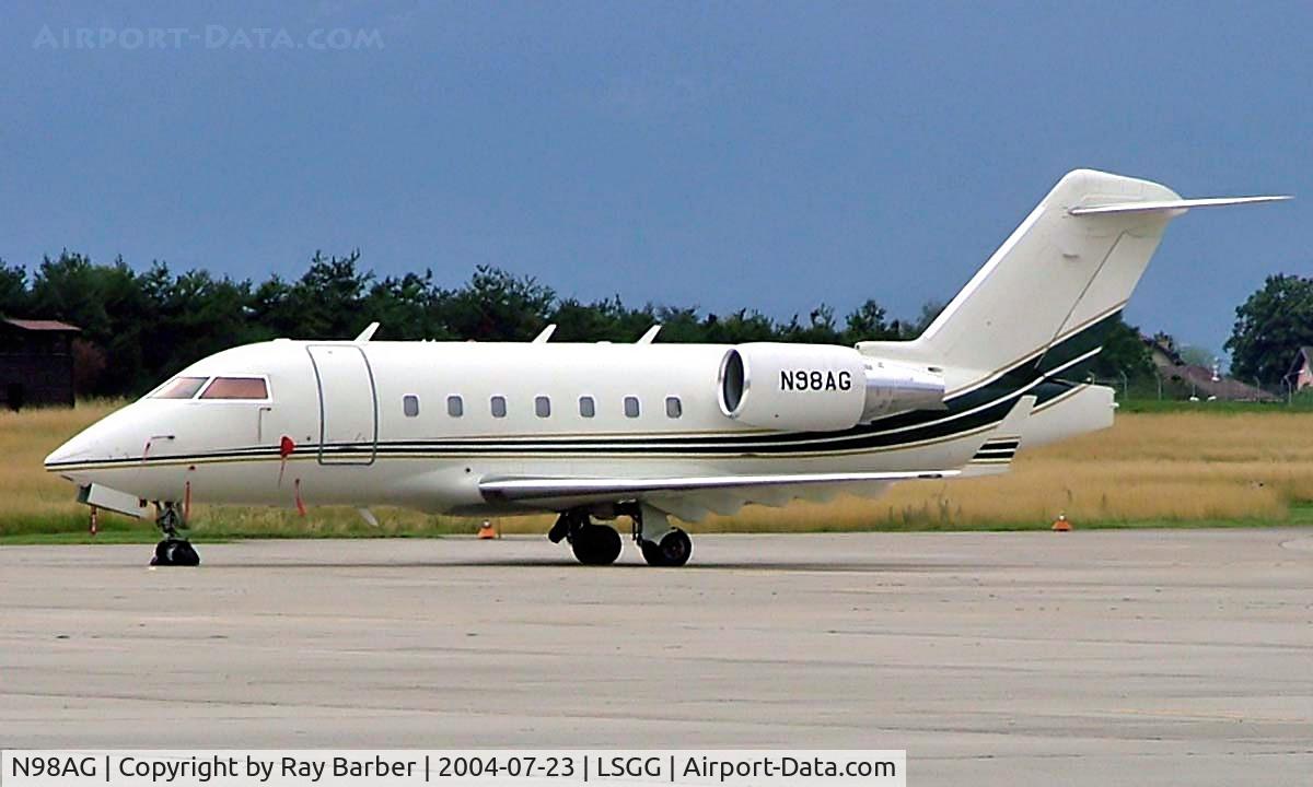 N98AG, 1999 Bombardier Challenger 604 (CL-600-2B16) C/N 5402, Canadair CL.604 Challenger [5402] Geneva~HB 23/07/2004