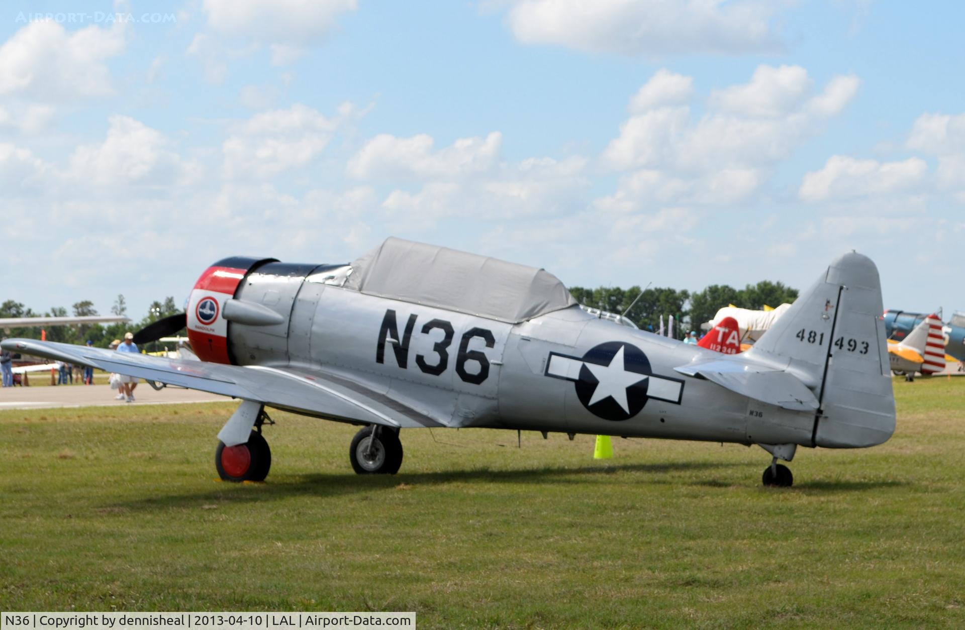N36, 1944 North American AT-6F Texan C/N 121-42765, 1944 NORTH AMERICAN AT-6