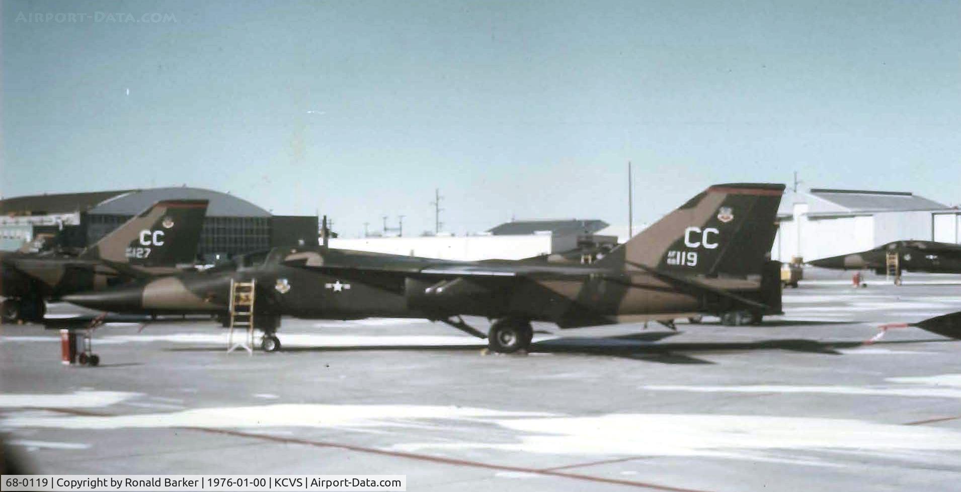 68-0119, 1968 General Dynamics F-111D C/N A6-24, On the ramp Cannon