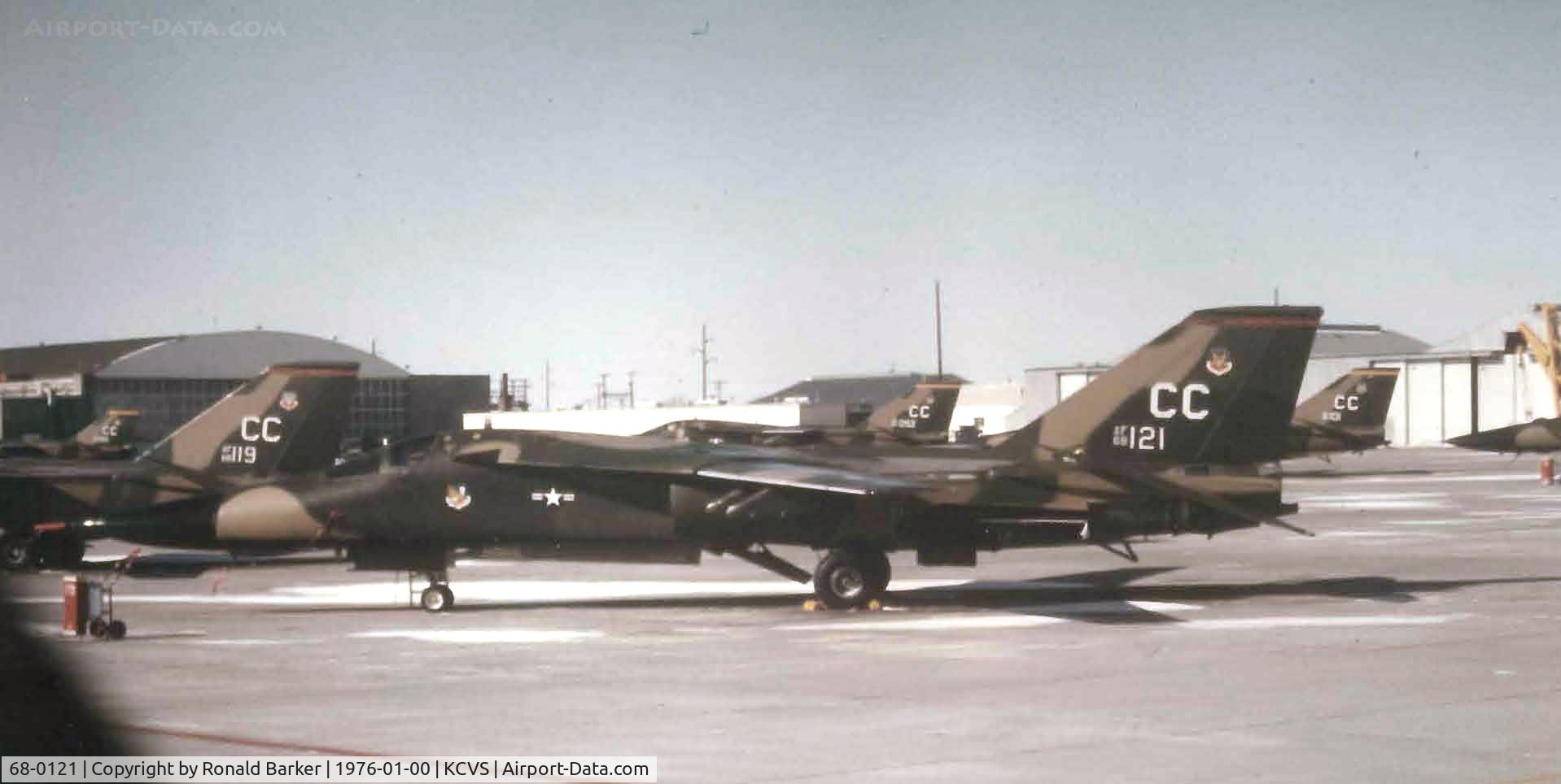 68-0121, 1968 General Dynamics F-111D C/N A6-26, On the ramp Cannon