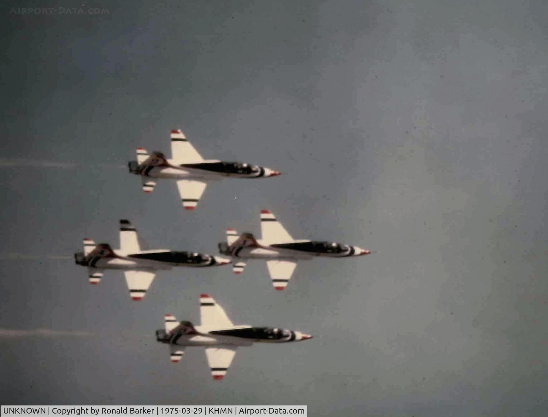 UNKNOWN, Northrop T-38 Talon C/N unknown, T-Birds flying T-38As inn formation at Holloman
