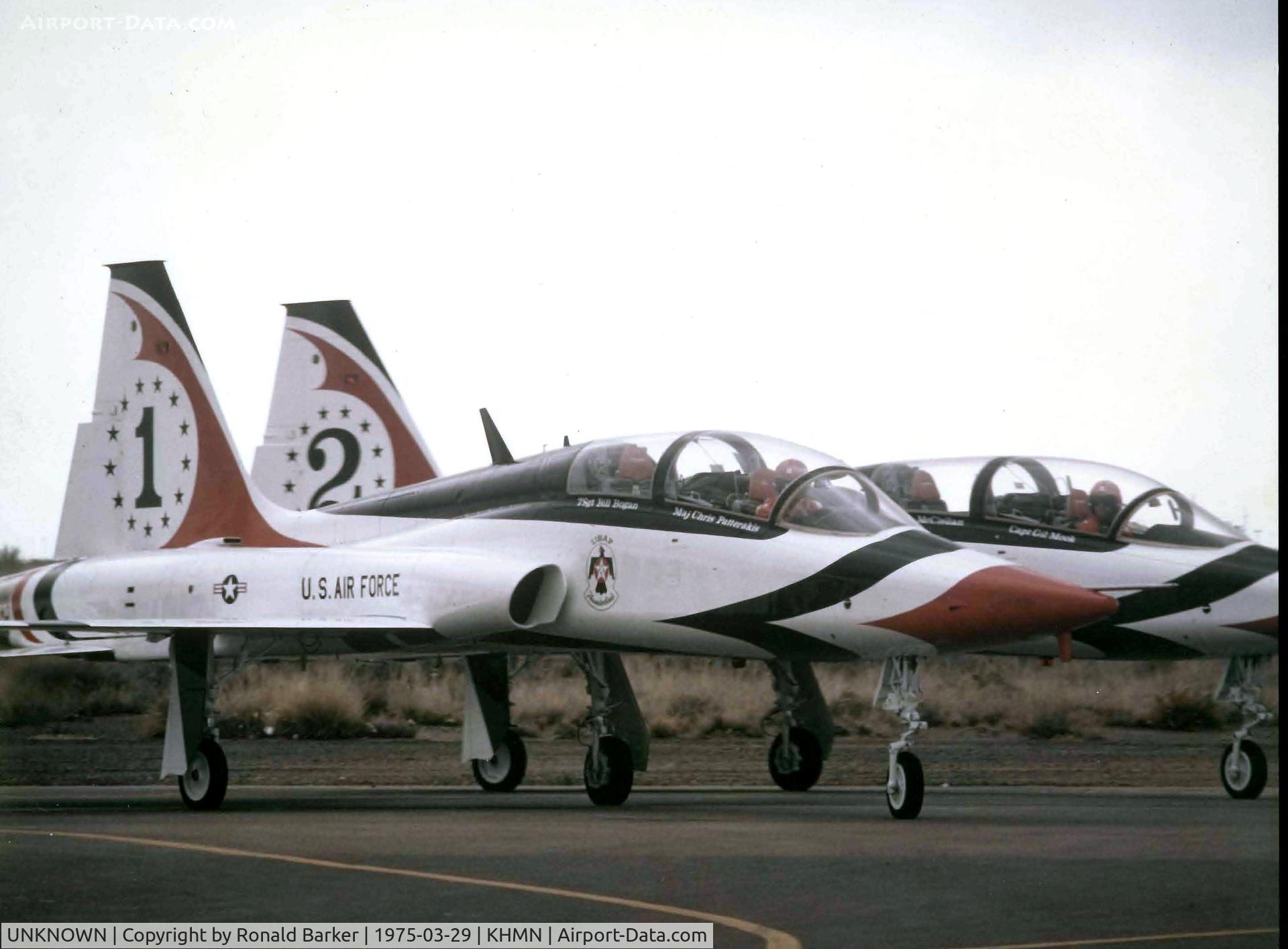 UNKNOWN, Northrop T-38 Talon C/N unknown, Taxi T-Birds flying T-38As at Holloman