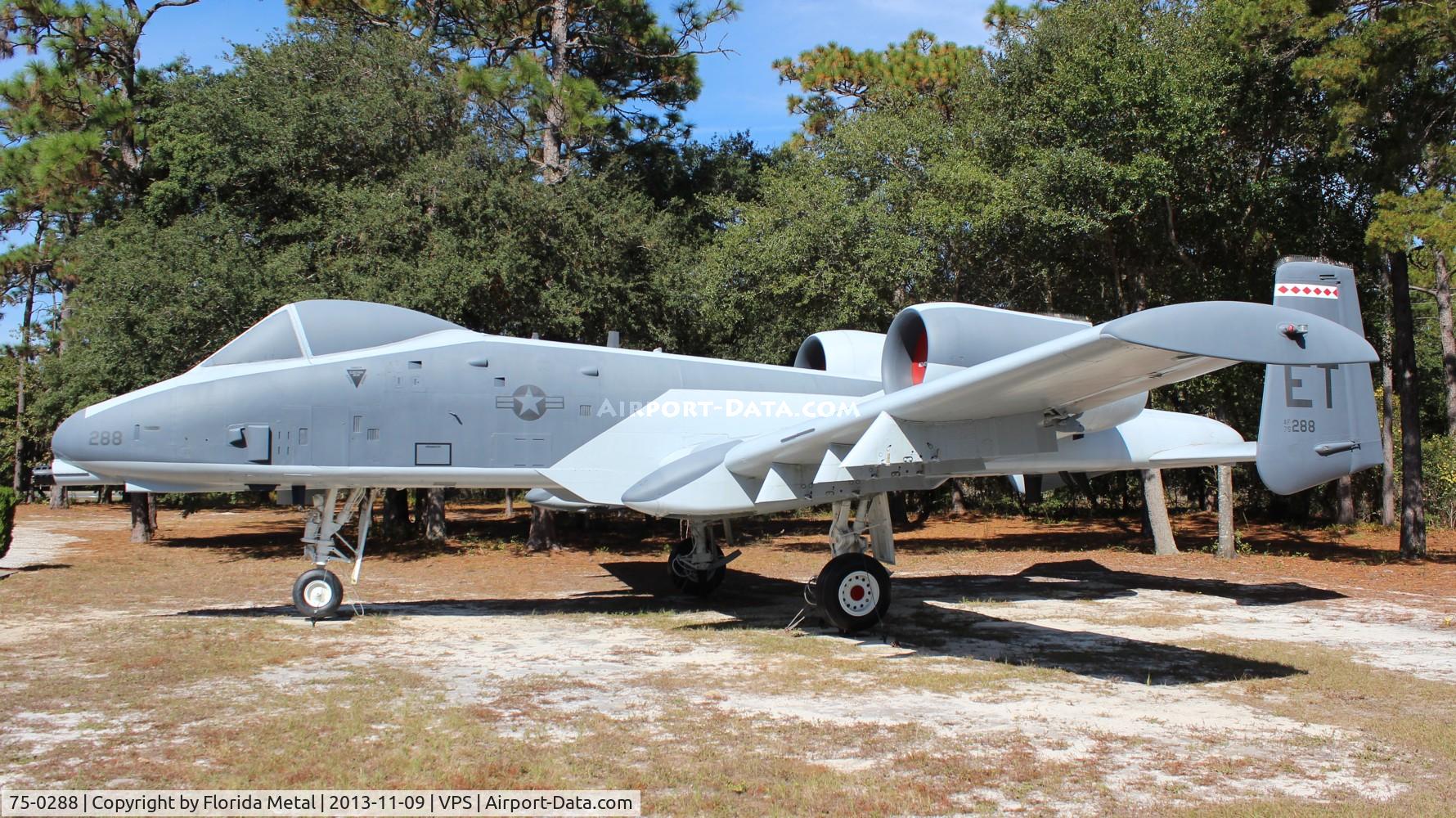 75-0288, 1975 Fairchild Republic A-10A Thunderbolt II C/N A10-0037, A-10A at USAF Armament Museum