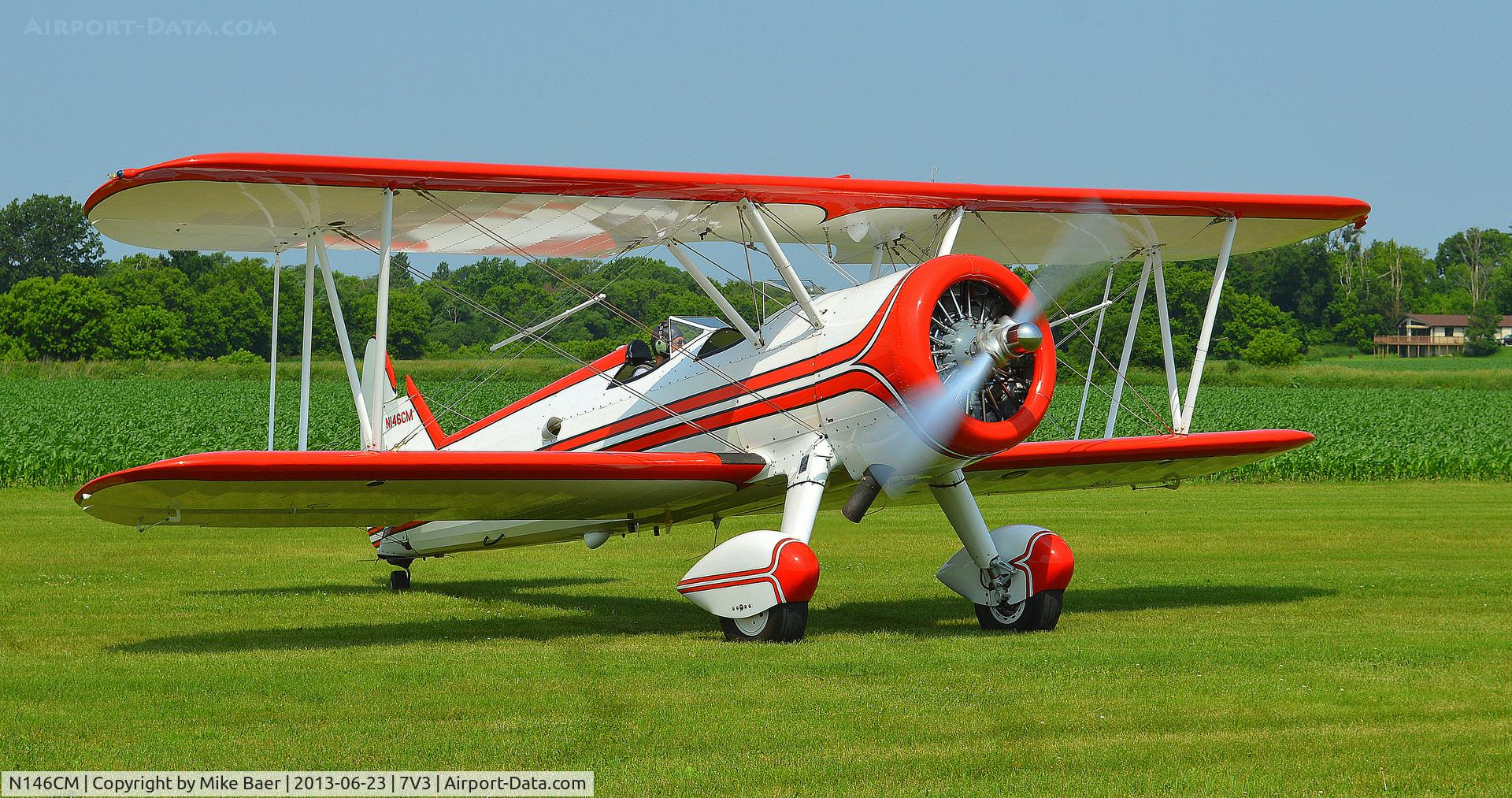 N146CM, 1942 Boeing A75N1 (PT-17) C/N 75-3268, N146CM @ 7V3