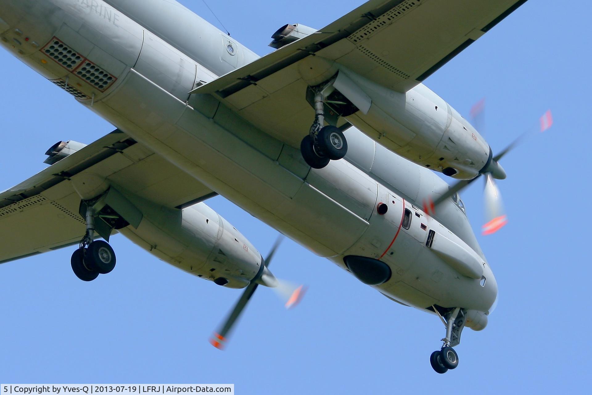 5, Dassault ATL-2 Atlantique 2 C/N 5, French Naval Aviation Dassault-Breguet Atlantique II (ATL2), Short approach Rwy 08, Landivisiau Naval Air Base (LFRJ)